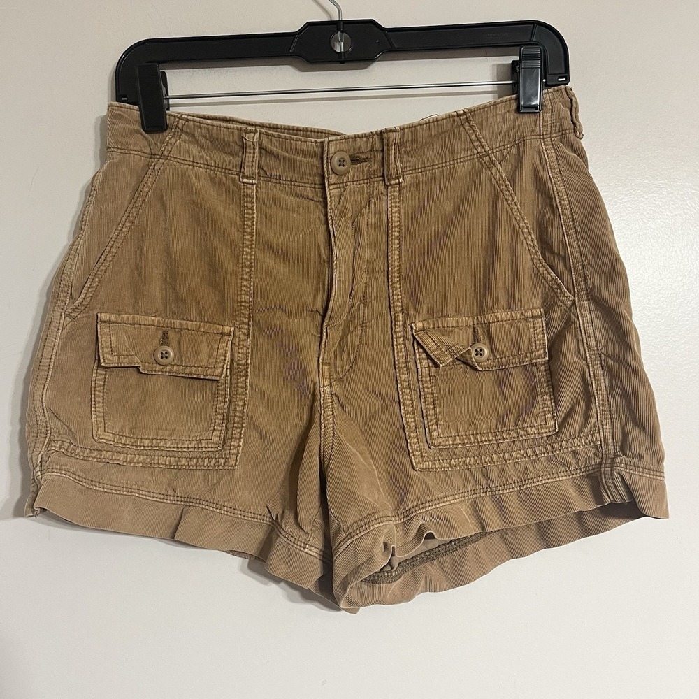American Eagle Corduroy Shorts Women's Size‎ 6 Highest Rise 90's Boyfriend Cargo
